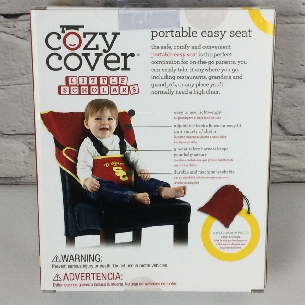 NCAA USC Trojans Cozy Cover Portable Easy Seat NIB - Picture 3 of 3